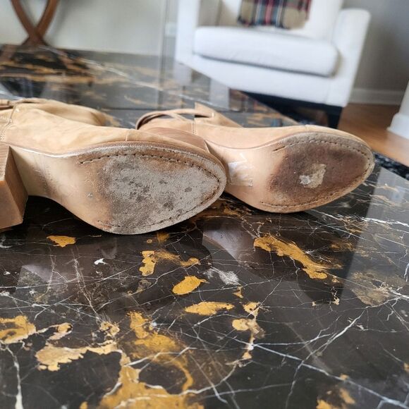 Rag and Bone Tan Leather Kinsey Booties Size 39.5 Made in Italy - Picture 3 of 15